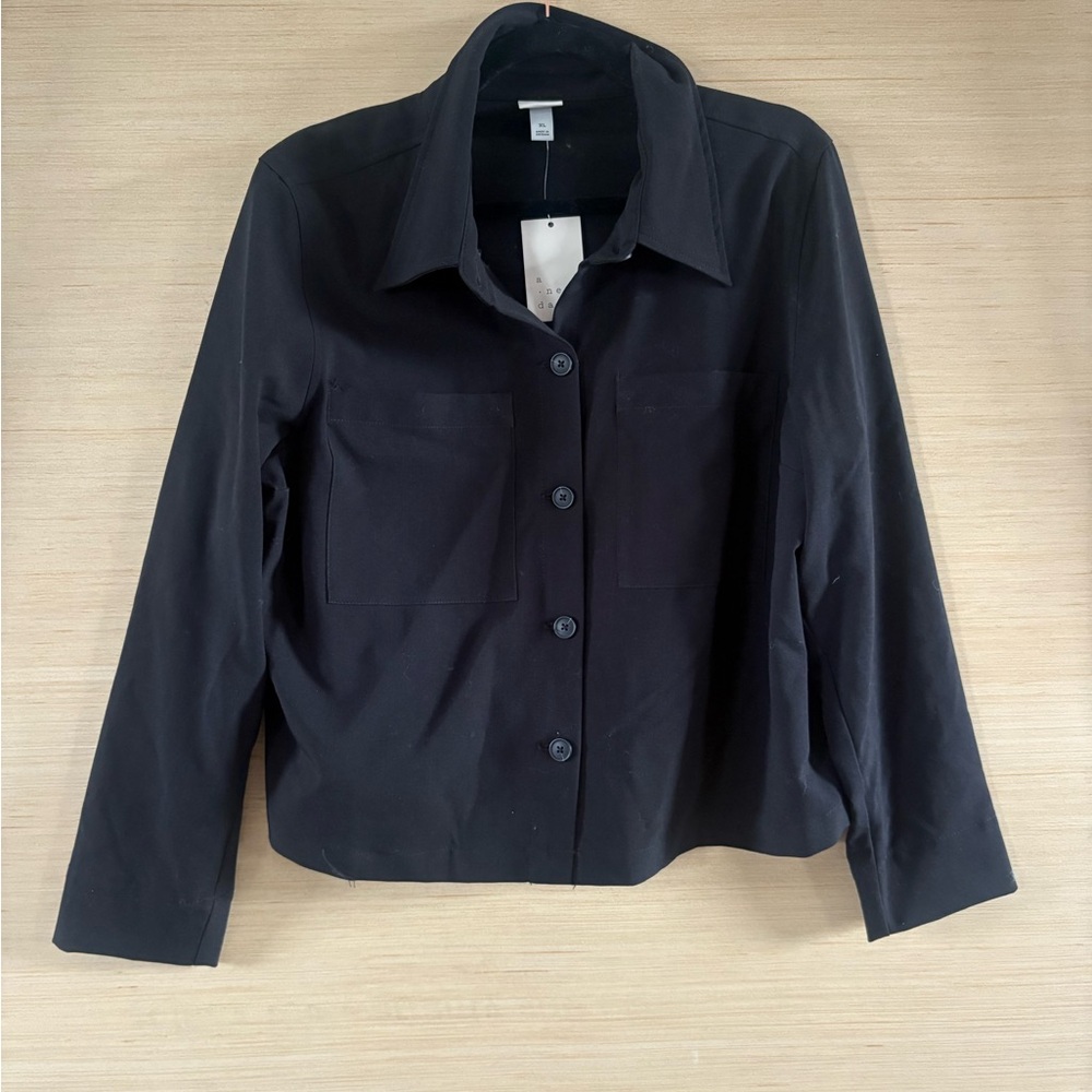 a new day Black Button-Down Shirt Jacket